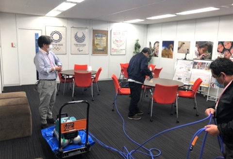 施工風景　JTB虎ノ門営業部 様